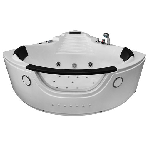 Wanna z hydromasażem narożna Turbo 140x140 cm MO-1003