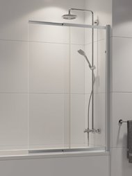 Parawan wannowy Sensi New Trendy z hartowanego szkła i powłoką Active Shield