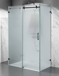 Trójścienna kabina prysznicowa przyścienna w stylu nowoczesnym