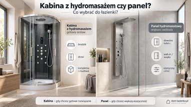 Kabina z hydromasażem czy panel hydromasażowy?