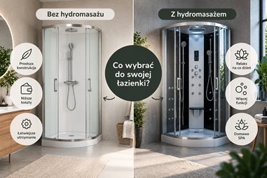 Kabina zabudowana bez hydromasażu czy z hydromasażem? 
