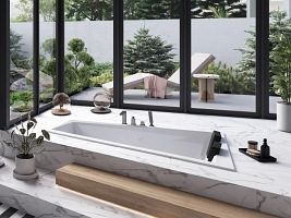 Wanna do zabudowy asymetryczna Intima Duo Slim Besco prawa 180x125 cm