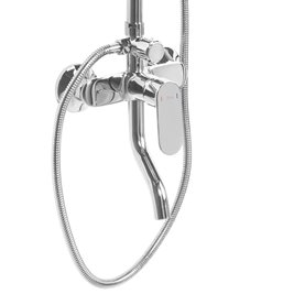 Chromowany zestaw prysznicowy z wylewką Salton Rea