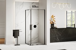 New Trendy Smart Black kabina prysznicowa prostokątna podwójne drzwi 110x120 cm EXK-4172