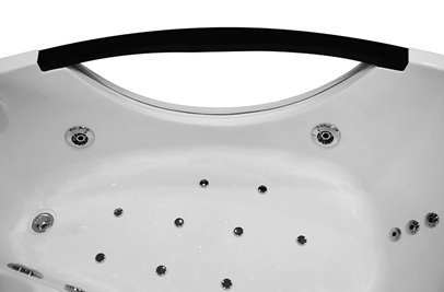 Wanna z hydromasażem narożna 169x90 cm lewa MO-0024
