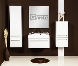 Lustro łazienkowe prostokątne 70x80 cm srebrna rama