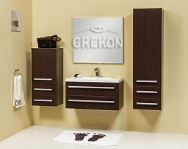 Szafka łazienkowa z umywalką 80/39/2 seria Fokus Wenge Mat