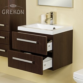 Szafka łazienkowa z umywalką 50/39/2 seria Fokus Wenge Mat