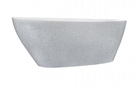Wanna wolnostojąca srebrna + klik-klak chrom Goya Glam XS 142 Besco