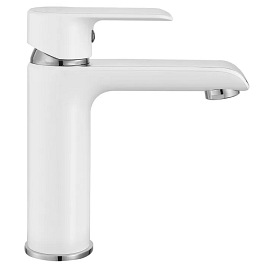 Bateria umywalkowa niska Bloom White Chrom Rea