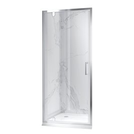 Drzwi prysznicowe uchylne do wnęki kolor profili chrom 90 cm ZES-KZ18C-90