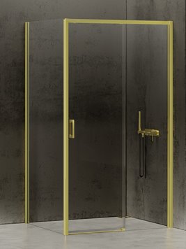 Kabina prysznicowa prostokątna prawa 110x70 złota D-0423A/D-0222B Prime New Trendy Gold