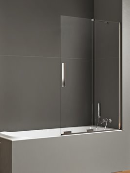 Chromowany parawan wannowy rozsuwany 90 cm Smart New Trendy EXK-4095-WU
