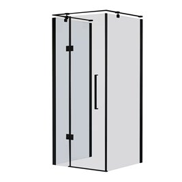 Kabina prysznicowa przyścienna kolor czarny 120x80 cm lewa Creative BKP248T08/12XKL Sea-Horse Clean Glass