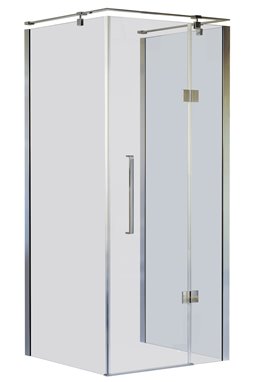 Kabina prysznicowa przyścienna kolor chrom 80x90 cm prawa Creative BKP248T09/08XP Sea-Horse Clean Glass