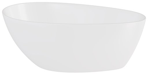 Matowa wanna wolnostojąca z konglomeratu + klik-klak chrom Goya Matt 142 cm Besco WMMB-140G