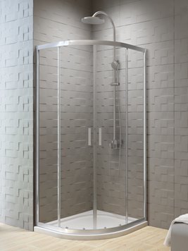 Kabina półokrągła 90x90 cm profile chrom K-5467 New Varia New Trendy