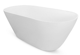 Moya Besco matowa wanna wolnostojąca 170 cm korek klik-klak chrom WMMB-170M