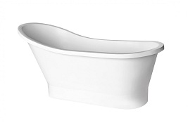 Wanna wolnostojąca 150 cm syfon klik-klak czarny Gloria Besco WMD-150-GLB