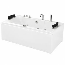 Wanna z hydromasażem prostokątna podgrzewacz wody Ramona 640 180x90