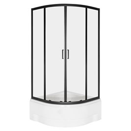 Kabina prysznicowa z brodzikiem 90x90 Aruba GL BL Kerra