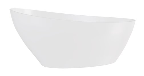 Matowa wanna wolnostojąca + klik-klak złoty Keya Matt Besco 165x70 cm WMMB-165KKG