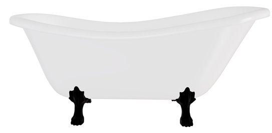 Wanna wolnostojąca 170 nogi czarne Otylia Besco WKO-170W+CZ