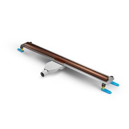 Visio Slim Copper New Trendy miedziany odpływ liniowy 90 cm OL-0099 ruszt miedź szczotkowana