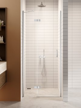 Drzwi prysznicowe uchylne lewe kolor chrom 120 cm D-0854A New Trendy Nesta Chrome