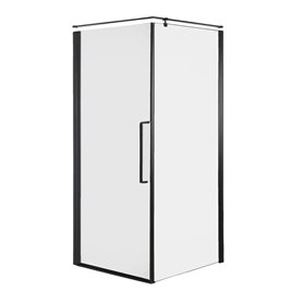Czarna kabina prysznicowa prostokątna 90x100 cm Fresh Line BKP260T10/09K Clean Glass