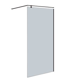 Ścianka prysznicowa z czarnym profilem 100 cm Creative BKP256T10K powłoka Clean Glass