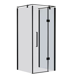 Kabina prysznicowa przyścienna kolor czarny 90x120 cm prawa Creative BKP248T12/09XKP Sea-Horse Clean Glass