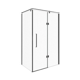 Kabina prysznicowa prostokątna 100x120 cm BKP248T12/10P Fresh Line Prawa