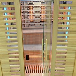 Sauna na podczerwień kamień solny + turmaliny 180X160X200CM MO-RL4ST XL Infrared Mazur