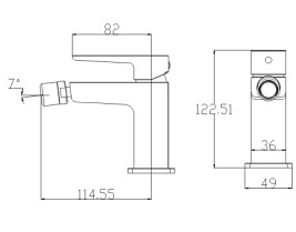Bateria bidetowa Parma PM7420 BL Omnires