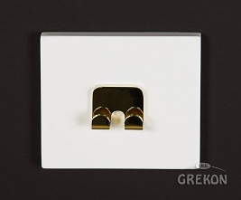 Wieszak podwójny złoty Belli Gold