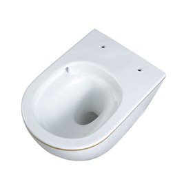 Zestaw podtynkowy kompletny stelaż + miska MIZU-WH-GL-TR-02 + przycisk ST+H GOLD