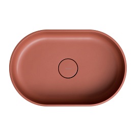 Omnires Ovo M+ umywalka nablatowa terracotta 55x36 cm OVOUNTE