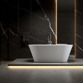 Wanna wolnostojąca biała 150 cm Lizbona Hydrosan