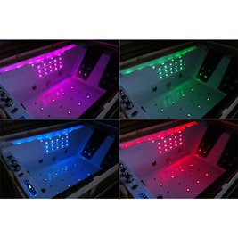 Wanna z hydromasażem prostokątna podgrzewacz wody 180x120 cm Imperia 610