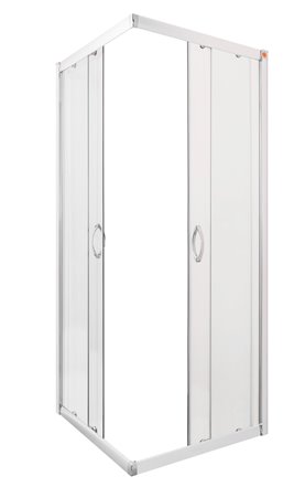 Zestaw z brodzikiem kabina kwadratowa 70x70 cm szkło mleczne