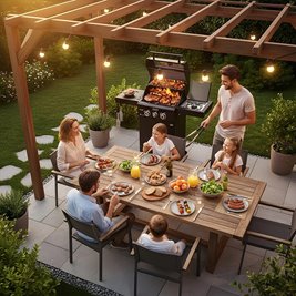 Grill gazowy ZEUS-A kolor czarny ruszt żeliwny moc 8,5 kW + pokrowiec + palnik boczny zdjęcie 14