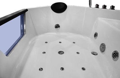 Wanna z hydromasażem narożna pięciokątna 150x150 cm MO-0633