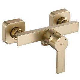 Złota szczotkowana bateria prysznicowa Argus Rea Gold Brush