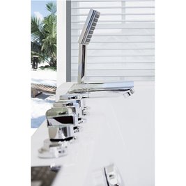 Wanna z hydromasażem prostokątna podgrzewacz wody 180x120 cm Imperia 610