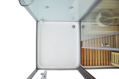 Sauno kabina prysznicowa prostokątna 180x110 cm MO-1752W PRAWA TRIO