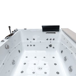 Wanna z hydromasażem prostokątna do zabudowy + obudowa Kalambo WH 190x150 cm