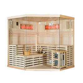 Sauna sucha fińska piec 8 KW Harvia BC80 + kamień solny 200X200X200CM MO-EA5CS Mazur