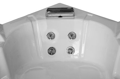 Wanna z hydromasażem narożna 150x150 cm MO-0632BP