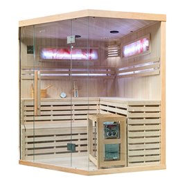 Sauna sucha fińska piec 6 KW Harvia BC60 + kamień solny 180X180X200CM MO-EA4CS Mazur